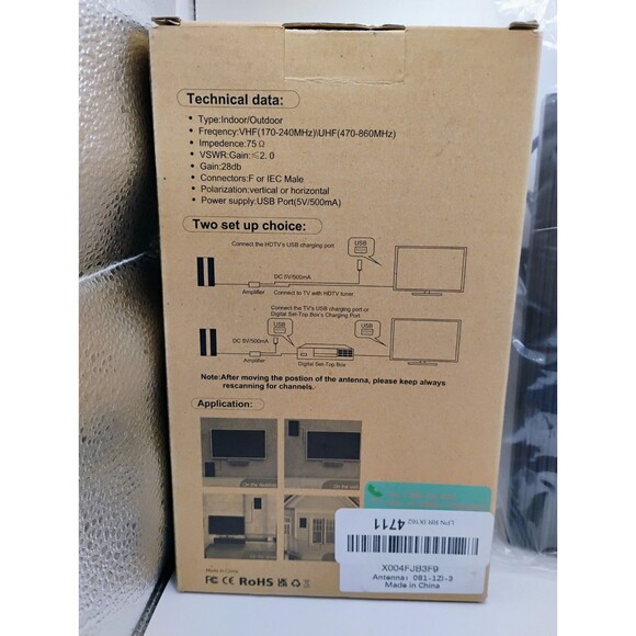 2023 Newest TV Antenna Up 550+ Miles, Antenna Tv Digital HD Indoors And Outdoors - Picture 9 of 16